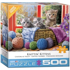 EuroGraphics 500 db-os puzzle - Knittin' Kittens (8500-5500)