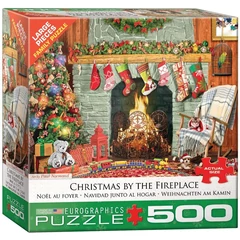 EuroGraphics 500 db-os puzzle - Christmas by the Fireplace, Paul Normand (8500-5502)