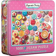 EuroGraphics 1000 db-os puzzle fém dobozban - Cupcake Party (8051-5604)