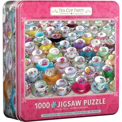 EuroGraphics 1000 db-os puzzle fém dobozban - Tea Cup Party (8051-5314)