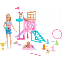 Barbie és Stacie Megmentése - Kölyökkutya játszótér játékszett (HRM10)