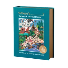 Galison 500 db-os Search and Find puzzle - Where's .....? Curious and Far Out Places (82275)