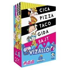 Vízálló cica, pizza, taco, gida, sajt társasjáték (BLU34870)