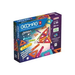 Geomag Glitter Panels Recycled 35 db-os mágneses építőjáték készlet (GMG00535)