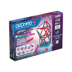 Geomag Glitter Recycled 60 db-os mágneses építőjáték készlet (GMG00536)