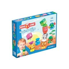 Geomag Magicube Blocks Stacking Szafari 16 db-os mágneses építőjáték készlet (GMG00310)