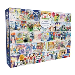 Gibsons 1000 db-os puzzle - A Year in Great Britain (G7140)