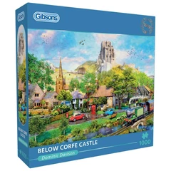 Gibsons 1000 db-os puzzle - Below Corfe Castle (G6394)