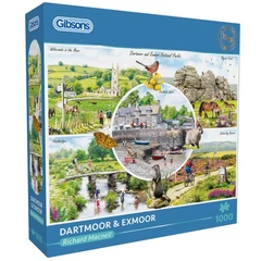 Gibsons 1000 db-os puzzle - Dartmoor & Exmoor (G6462)