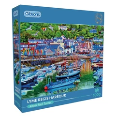 Gibsons 1000 db-os puzzle - Lyme Regis Harbour (G6392)