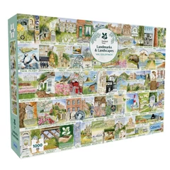 Gibsons 1000 db-os puzzle - National Trust - Landmarks & Landscapes (G7179)