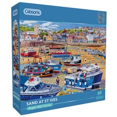 Gibsons 1000 db-os puzzle - Sand at St Ives (G6455)
