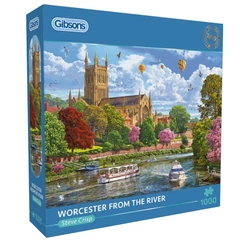 Gibsons 1000 db-os puzzle - Worcester from the River (G6454)