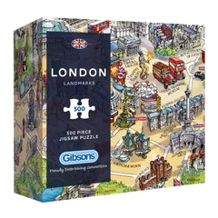 Gibsons 500 db-os puzzle - London Landmarks (G3402)