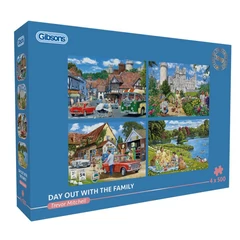 Gibsons 4x500 db-os puzzle - Day out with the Family (G5067)