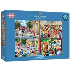 Gibsons 4x500 db-os puzzle - School Days (G5063)