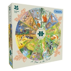 Gibsons 500 db-os Kör puzzle - National Trust A Year in the Forest (G3709)