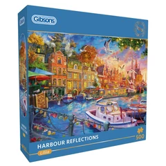 Gibsons 500 db-os puzzle - Harbour Reflections (G3174)