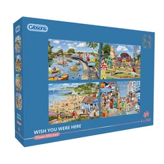 Gibsons 4x500 db-os puzzle - Wish You Were Here (G5059)