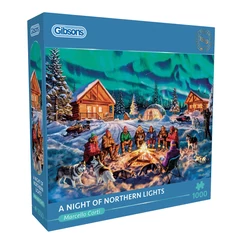 Gibsons 1000 db-os puzzle - A Night of Northern Lights (G6407)