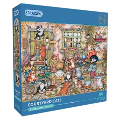 Gibsons 1000 db-os puzzle - Courtyard Cats (G6428)