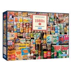 Gibsons 1000 db-os puzzle - 1980s Shopping Basket (G7034)