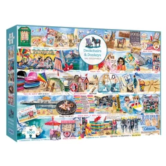 Gibsons 1000 db-os puzzle - Deckchairs and Donkeys (G7117)