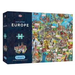 Gibsons 1000 db-os puzzle - Exploring Europe (G7130)