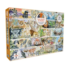 Gibsons 1000 db-os puzzle - Sun Bears and Sloths (G7134)