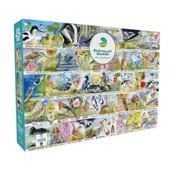 Gibsons 1000 db-os puzzle - RSPB - Birdsong and Bluebells (G7151)