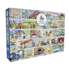 Gibsons 1000 db-os puzzle - British and Brilliant (G7168)