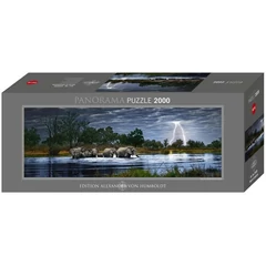 Heye 2000 db-os Panoráma puzzle - Elefántcsorda, Edition Humboldt (29508)