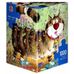 Heye 1000 db-os Triangular puzzle - A macska élete, Degano (29569)