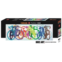 Heye 1000 db-os Panoráma puzzle - Bike Art - Clourful Row (29737)
