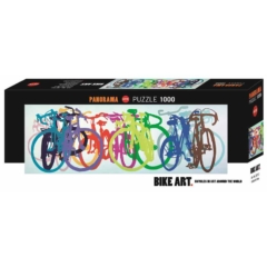 Heye 1000 db-os Panoráma puzzle - Bike Art - Clourful Row (29737)