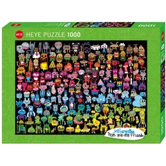 Heye 1000 db-os puzzle - Doodle Rainbow, Burgerman (29786)