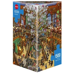 Heye 1500 db-os Triangular puzzle - Library, Oesterle (29840)