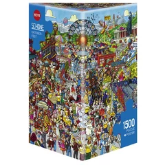 Heye 1500 db-os Triangular puzzle - Oktoberfest, Schöne (29842)