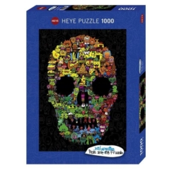 Heye 1000 db-os puzzle - Doodle Skull, Burgerman (29850)