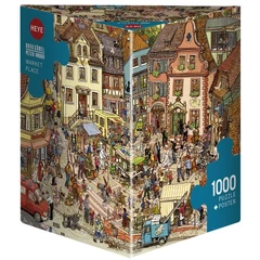 Heye 1000 db-os Triangular puzzle - Market Place, Göbel és Knorr (29884)