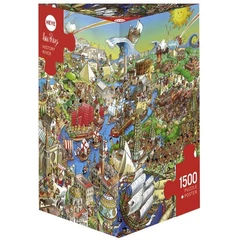 Heye 1500 db-os Triangular puzzle - History River, Prades (29890)