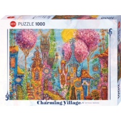 Heye 1000 db-os puzzle - Charming Village - Pink Trees, Tatyana Murovas (30012)
