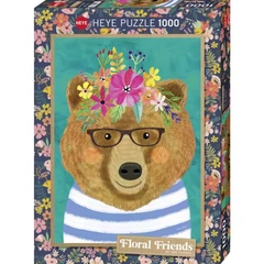 Heye 1000 db-os puzzle - Floral Friends - Gentle Bruin (29970)