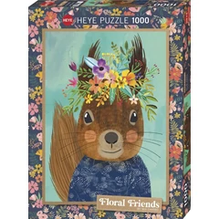 Heye 1000 db-os puzzle - Floral Friends - Sweet Squirrel (29953)
