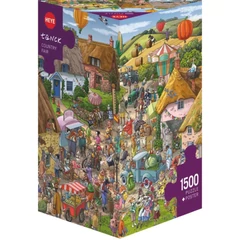 Heye 1500 db-os Triangular puzzle - Country Fair (29994)