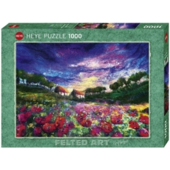 Heye 1000 db-os puzzle - Felted Art - Sundown Poppies (29917)