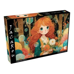 JaCaRou 1000 db-os puzzle - Flowered Fabric Grace (JP-FLOW1000)