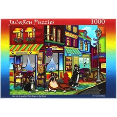 JaCaRou 1000 db-os puzzle - New Dogs on the Block (JP-RQ100006)