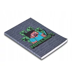 Minecraft A5 vonalas füzet - Szürke