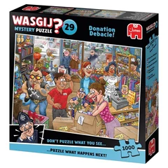 Jumbo 1000 db-os puzzle - Wasgij Mystery 29 - Donation Debacle (00513)